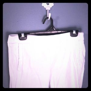 White stretch slacks
